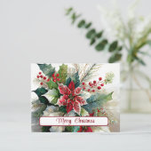 水彩クリスマススプレーカスタム シーズンカード (スタンド正面)