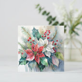 水彩クリスマススプレーカスタム シーズンカード (スタンド正面)