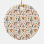 水彩クリスマスセラミックオーナメント セラミックオーナメント (裏面)