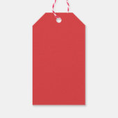 水彩クリスマスツリーとオーナメント休日 ギフトタグ (裏面)