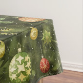 水彩クリスマスツリーオーナメント テーブルクロス (インサイチュ)