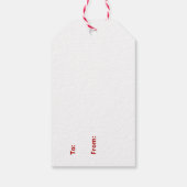 水彩クリスマスツリーギフトラベル ギフトタグ (裏面)