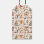 水彩クリスマスツリーギフトラベル ギフトタグ (裏面)