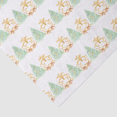 水彩クリスマスツリーズ金ゴールド大千年 薄葉紙 (詳細)