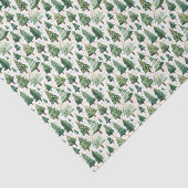 水彩クリスマスツリーティッシュペーパー 薄葉紙 (詳細)