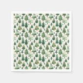 水彩クリスマスツリーナプキンス スタンダードカクテルナプキン (正面)