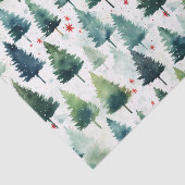 水彩クリスマスツリーパターン 薄葉紙 (詳細)