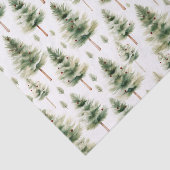 水彩クリスマスツリーパターン 薄葉紙 (詳細)
