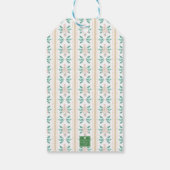 水彩クリスマスツリーピンクグランミレニアル ギフトタグ (裏面)