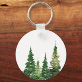 水彩クリスマスツリーフェスティバル結婚ズ キーホルダー (裏面)