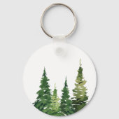 水彩クリスマスツリーフェスティバル結婚ズ キーホルダー (裏面)