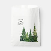 水彩クリスマスツリーフェスティバル結婚ズ フェイバーバッグ (正面)