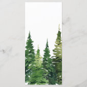 水彩クリスマスツリーフェスティバル結婚ズ メニュー (裏面)