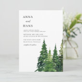 水彩クリスマスツリーフェスティバル結婚ズ 招待状 (スタンド正面)