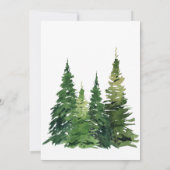 水彩クリスマスツリーフェスティバル結婚ズ 招待状 (裏面)