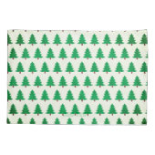 水彩クリスマスツリーマジカルホリデー 枕カバー (裏面)