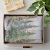 水彩クリスマスツリーメリークリスマス 薄葉紙 (ギフト)