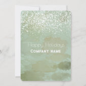 水彩クリスマスツリー冬クリスマスパーティー 招待状 (裏面)