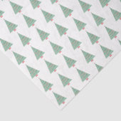 水彩クリスマスツリー赤い緑の白い贈り物 薄葉紙 (詳細)