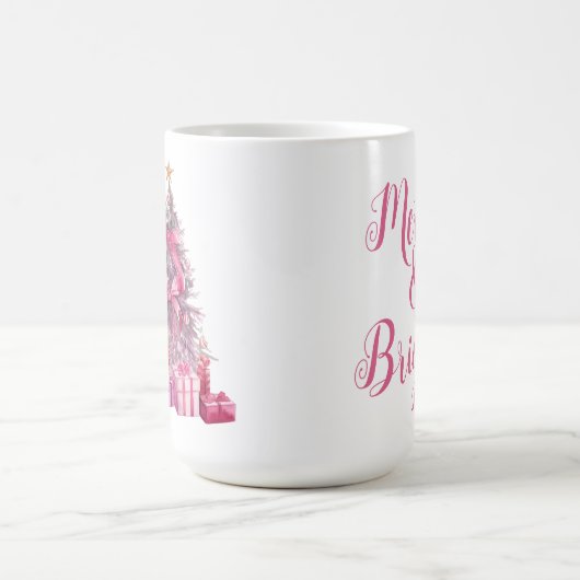 水彩クリスマスツリー コーヒーマグカップ (中央)