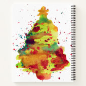 水彩クリスマスツリー ノートブック (裏面)