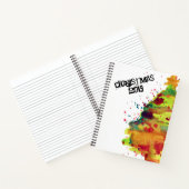 水彩クリスマスツリー ノートブック (内部)