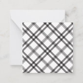 水彩クリスマスツリー モダン ピース ラブ ジョイ ノートカード (裏面)