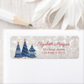 水彩クリスマスツリー、《写真》ぼけ味 ラベル (インサイチュ)