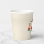 水彩クリスマスツリー 紙コップ (右)