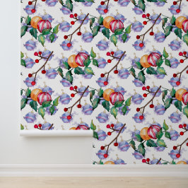 水彩クリスマスデコレーション金ゴールド赤 壁紙