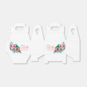 水彩クリスマスデコール&格言 フェイバーボックス (折り畳みなし)