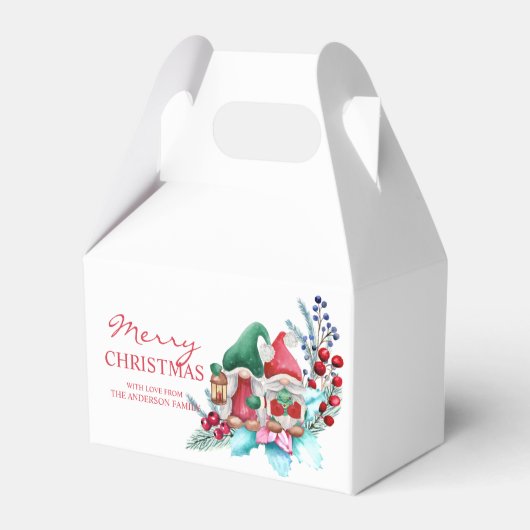 水彩クリスマスデコール&格言 フェイバーボックス (正面サイド)