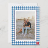 水彩クリスマストトピアリーギンガムフォト シーズンカード (裏面)