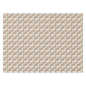 水彩クリスマストナカイの緑のホリーベリー テーブルクロス (正面(横))