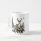 水彩クリスマストナカイ コーヒーマグカップ (正面左)