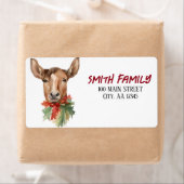 水彩クリスマストナカイ ラベル (インサイチュ)