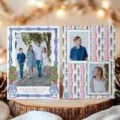 水彩クリスマストピアリー竹写真 シーズンカード