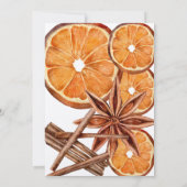 水彩クリスマストリートフェスティバル食品パーティー 招待状 (裏面)