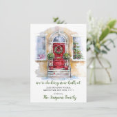 水彩クリスマスドアムービング 案内状 (スタンド正面)