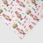 水彩クリスマスナツクラッカーと装飾 薄葉紙 (詳細)