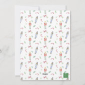 水彩クリスマスナツクラッカー&ガーランド写真 シーズンカード (裏面)