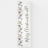 水彩クリスマスバナー 横断幕 (縦)