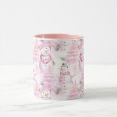 水彩クリスマスパターン マグカップ (中央)