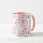 水彩クリスマスパターン マグカップ (正面右)