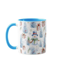 水彩クリスマスパターン