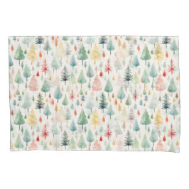 水彩クリスマスパターン 枕カバー