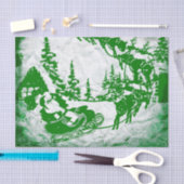 水彩クリスマスパターン 薄葉紙 (クラフト)