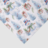 水彩クリスマスパターン 薄葉紙 (詳細)