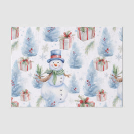 水彩クリスマスパターン 薄葉紙