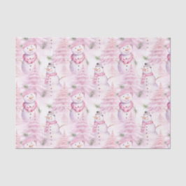 水彩クリスマスパターン 薄葉紙